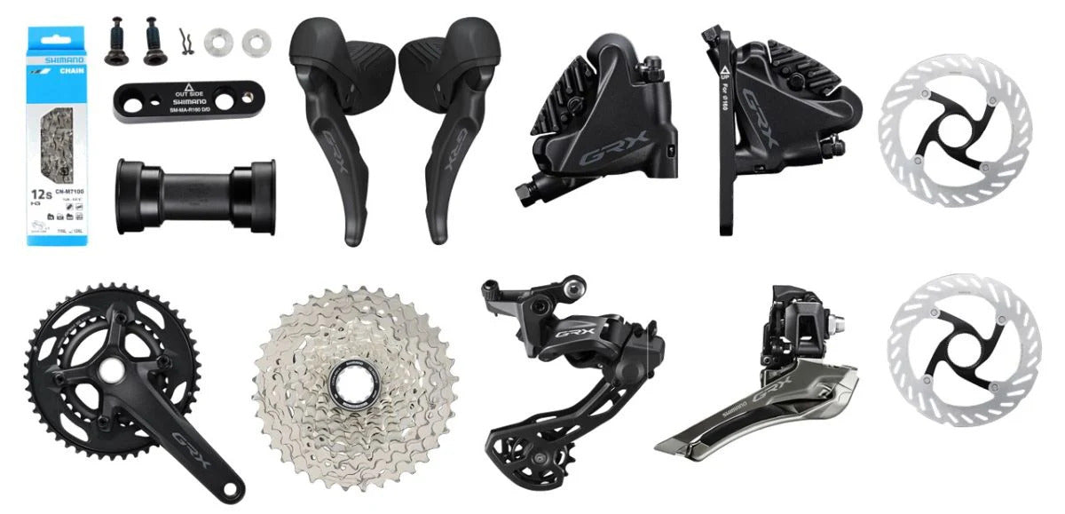 Grupo Shimano GRX RX610 Disco 46-30t 11-36 12 velocidades