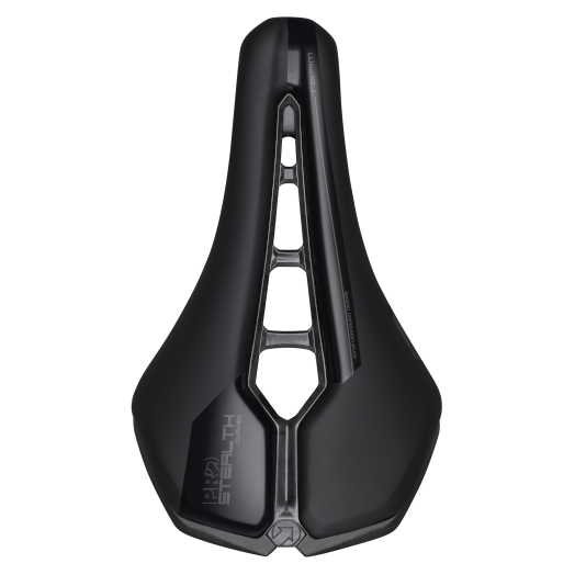 Sillín PRO Stealth Curved Team detalle rieles de carbono
