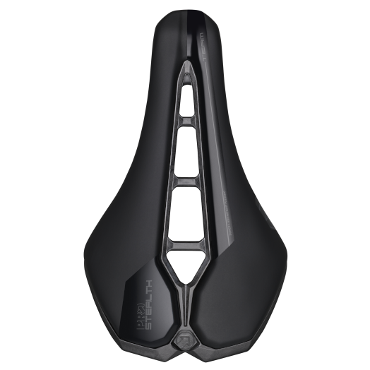 Sillín PRO Stealth Team detalle rieles de carbono